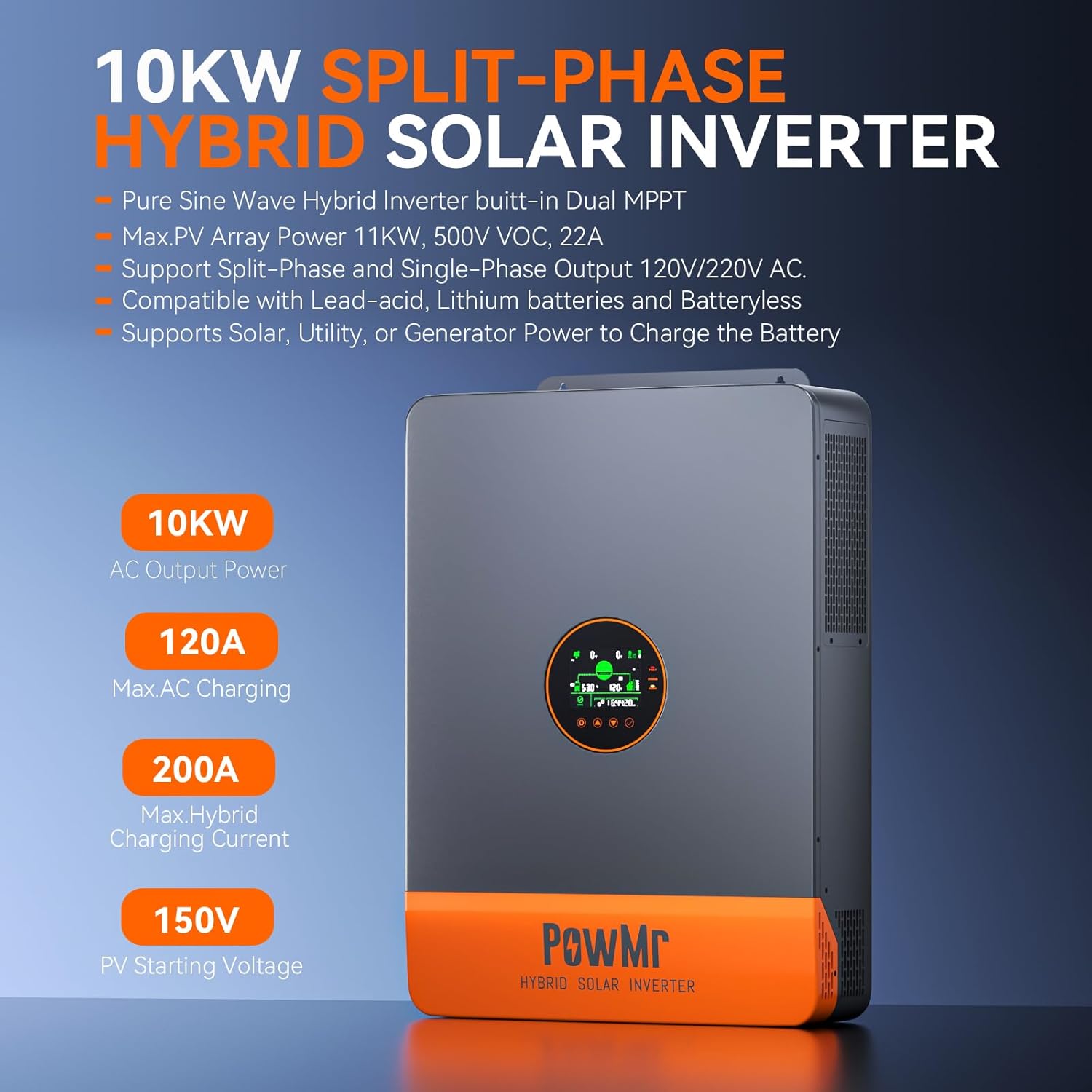 PowMr 16KW 10KW 분리형 인버터 110V 또 - Drone Solar Charger 리뷰 및 가격